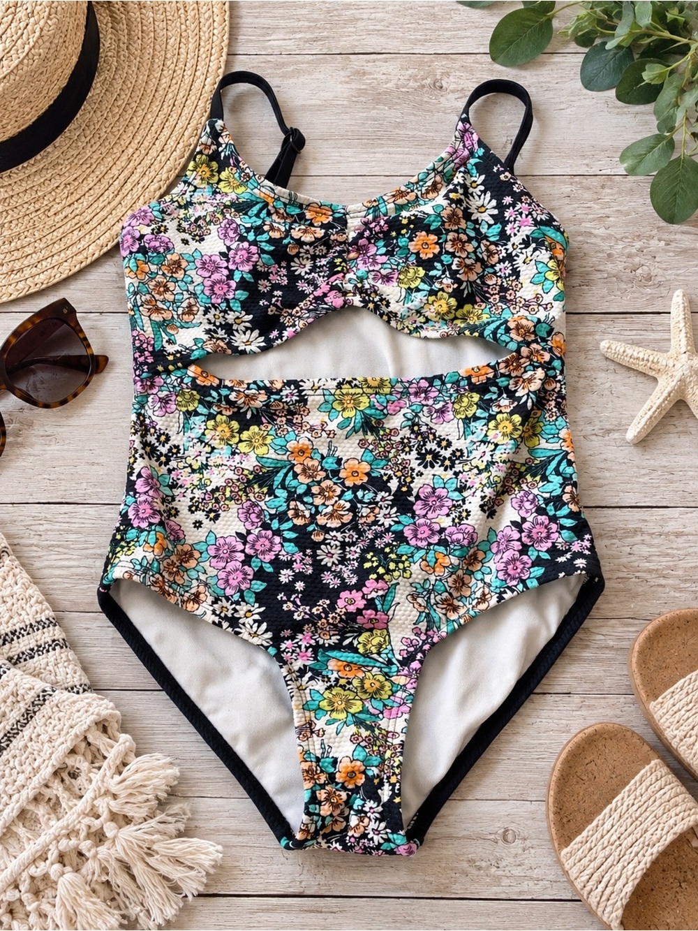 SWIMSUIT—FLORAL PRINT Art Class